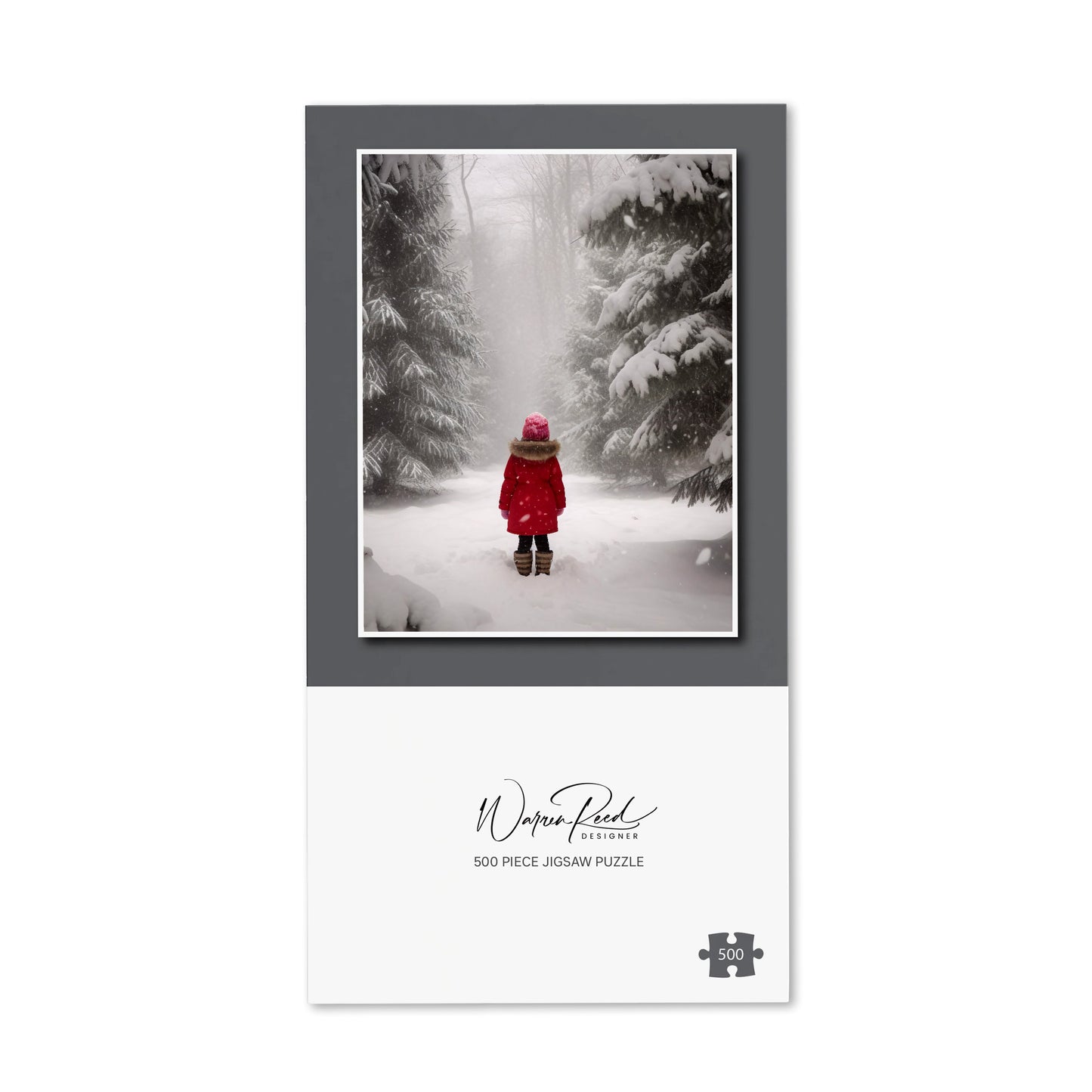 Little Girl In The Snow Jigsaw Puzzle
