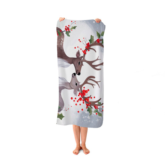 Sitting Together Beach Towel