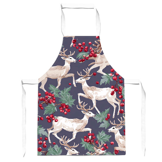 Reindeers And Holly Apron