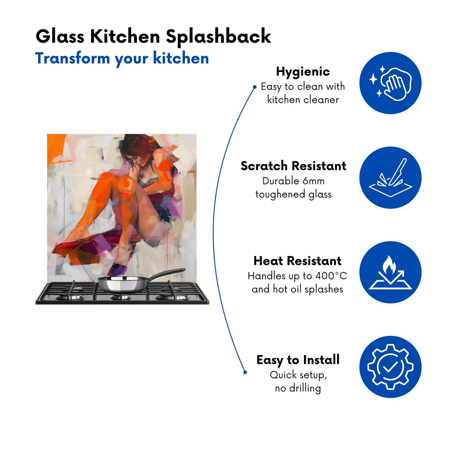 Poised In Reflection Kitchen Splashback