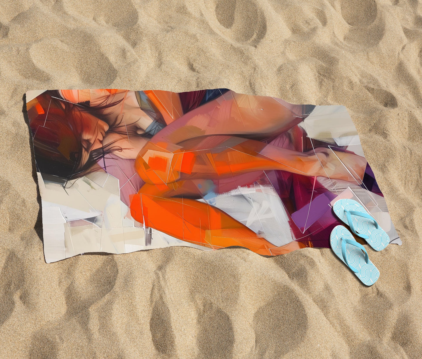 Poised In Reflection Beach Towel