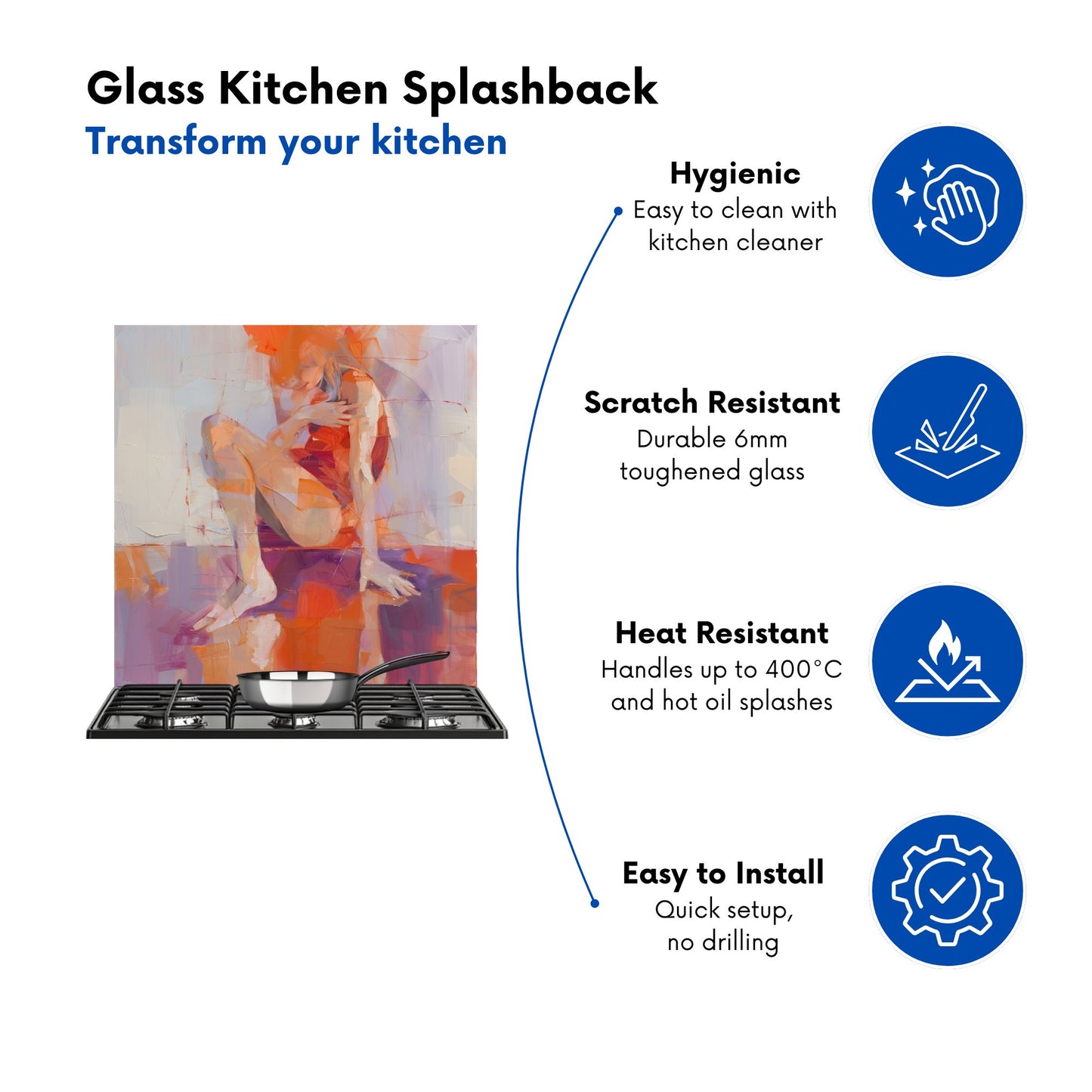 Contemplative Rest Kitchen Splashback