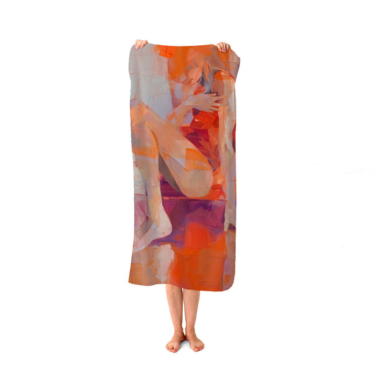 Contemplative Rest Beach Towel