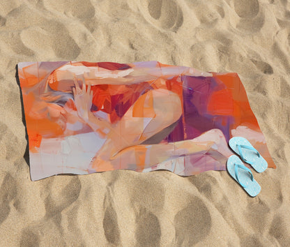 Contemplative Rest Beach Towel
