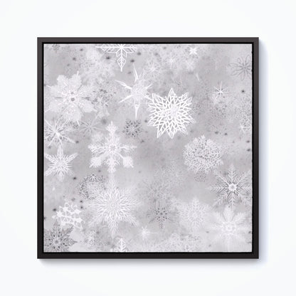 Snowflakes Framed Canvas