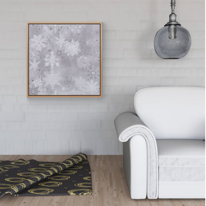 Snowflakes Framed Canvas
