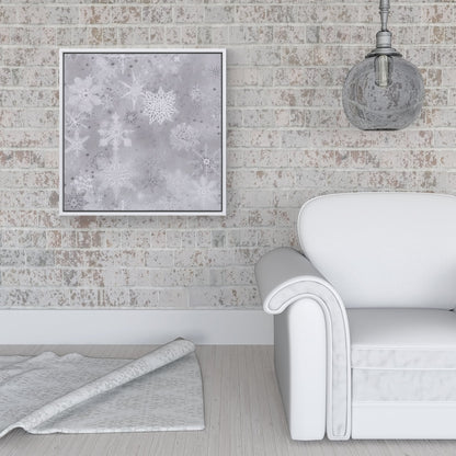 Snowflakes Framed Canvas