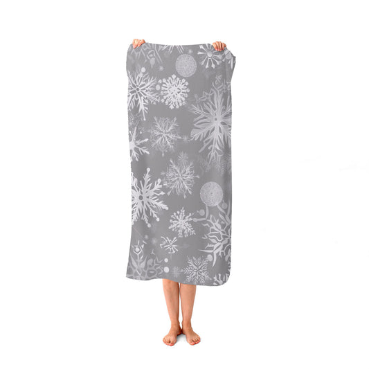 Snowflakes Beach Towel