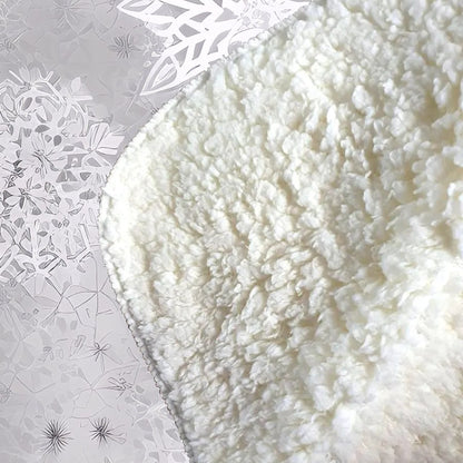 Slowflakes And Ice Sherpa Blanket