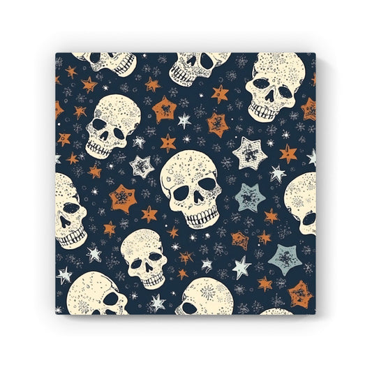 Skulls And Stars Canvas