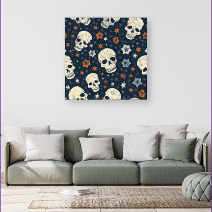 Skulls And Stars Canvas