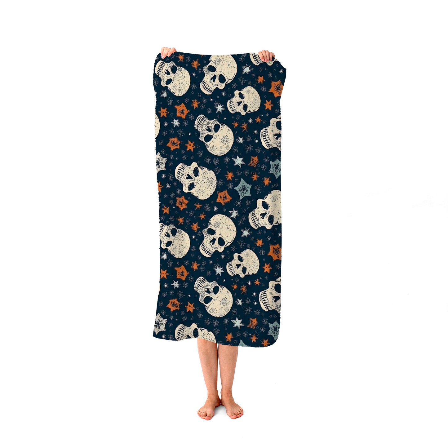 Skulls And Stars Beach Towel