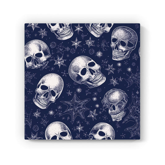 Evening Skulls And Stars Canvas