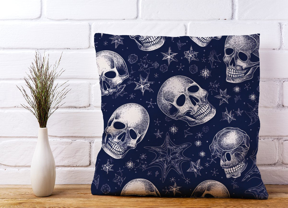 Evening Skulls And Stars Cushions