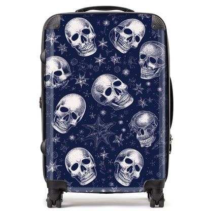 Evening Skulls And Stars Suitcase