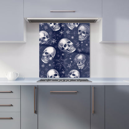 Evening Skulls And Stars Kitchen Splashback