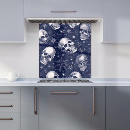 Evening Skulls And Stars Kitchen Splashback