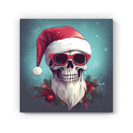 Santa Skull Splashart Canvas