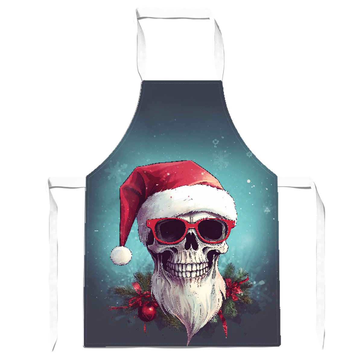 Santa Skull Splashart Apron