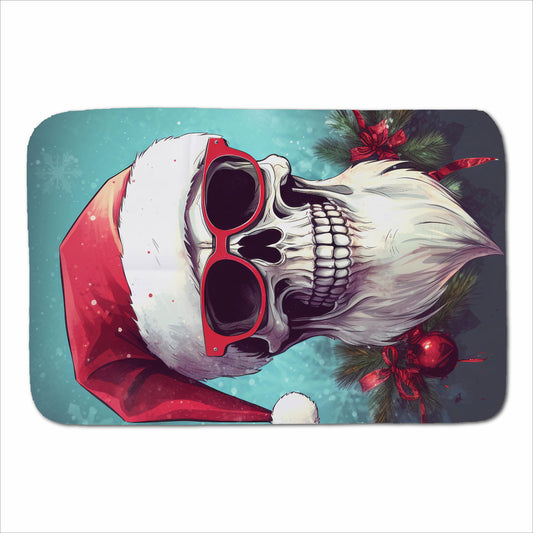 Santa Skull Splashart Sherpa Blanket