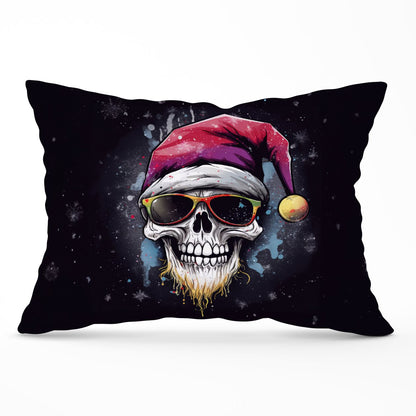 Happy Santa Skull Splashart Cushions