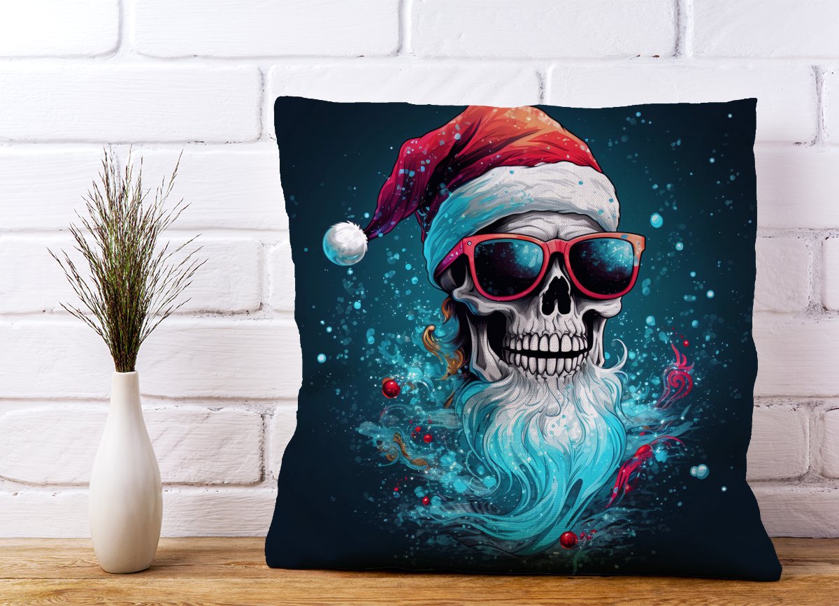Magical Santa Hat Skull Splashart Cushions