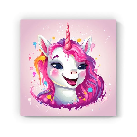 Happy Unicorn Splashart Canvas