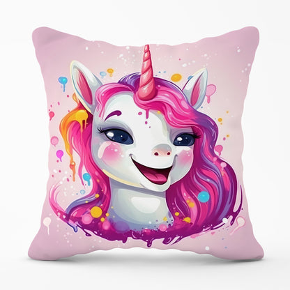 Happy Unicorn Splashart Cushions