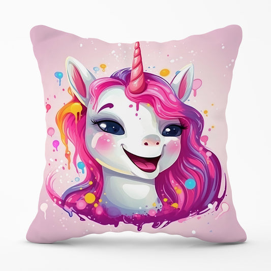 Happy Unicorn Splashart Cushions