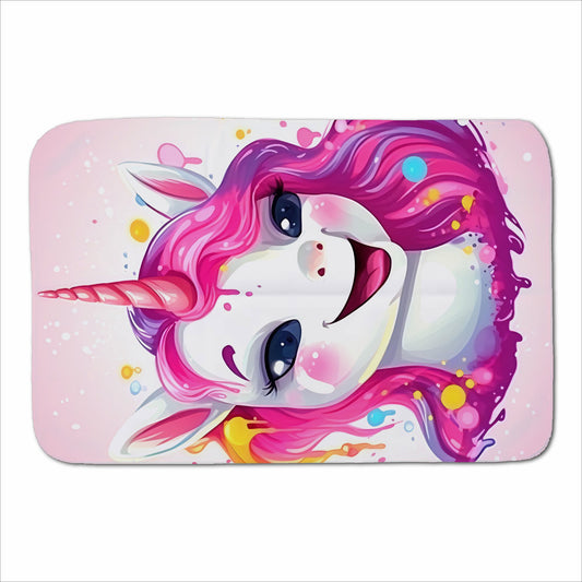 Happy Unicorn Splashart Sherpa Blanket