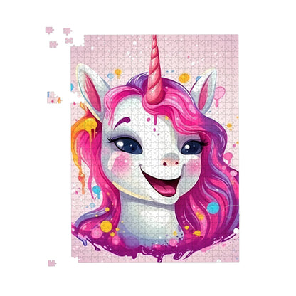 Happy Unicorn Splashart Jigsaw Puzzle