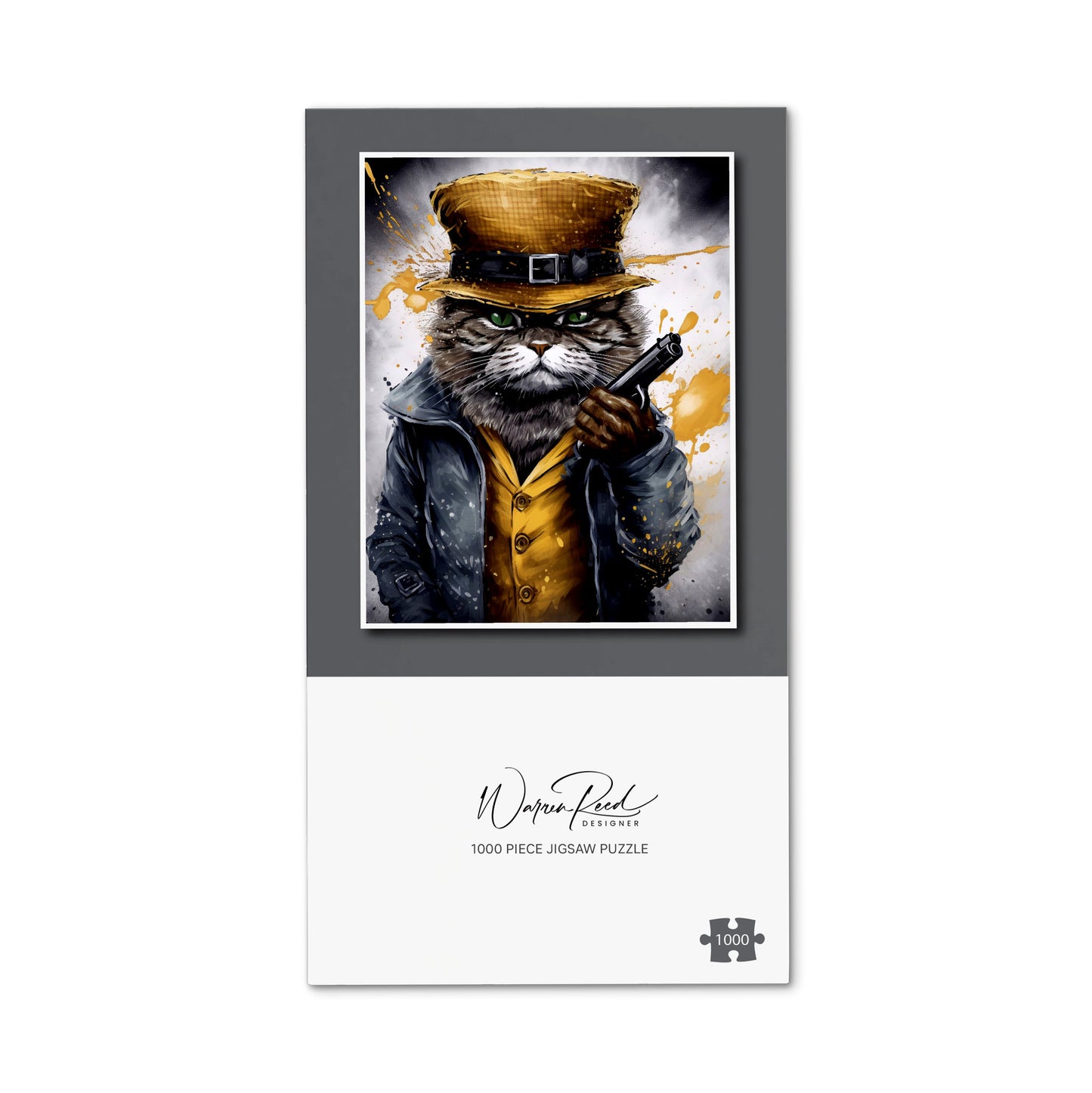 Splashart Gangster Cat Jigsaw Puzzle