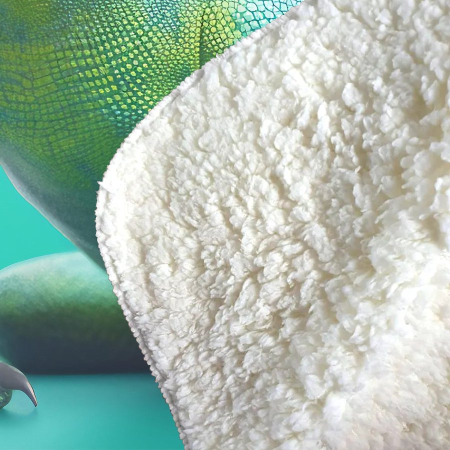 Happy Splashart Iguana Wearing Glasses Sherpa Blanket