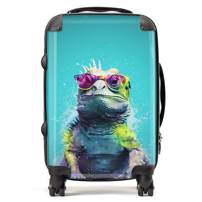 Inquisitive Splashart Iguana Suitcase
