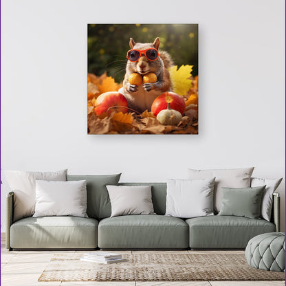 Nuts For Winter Canvas