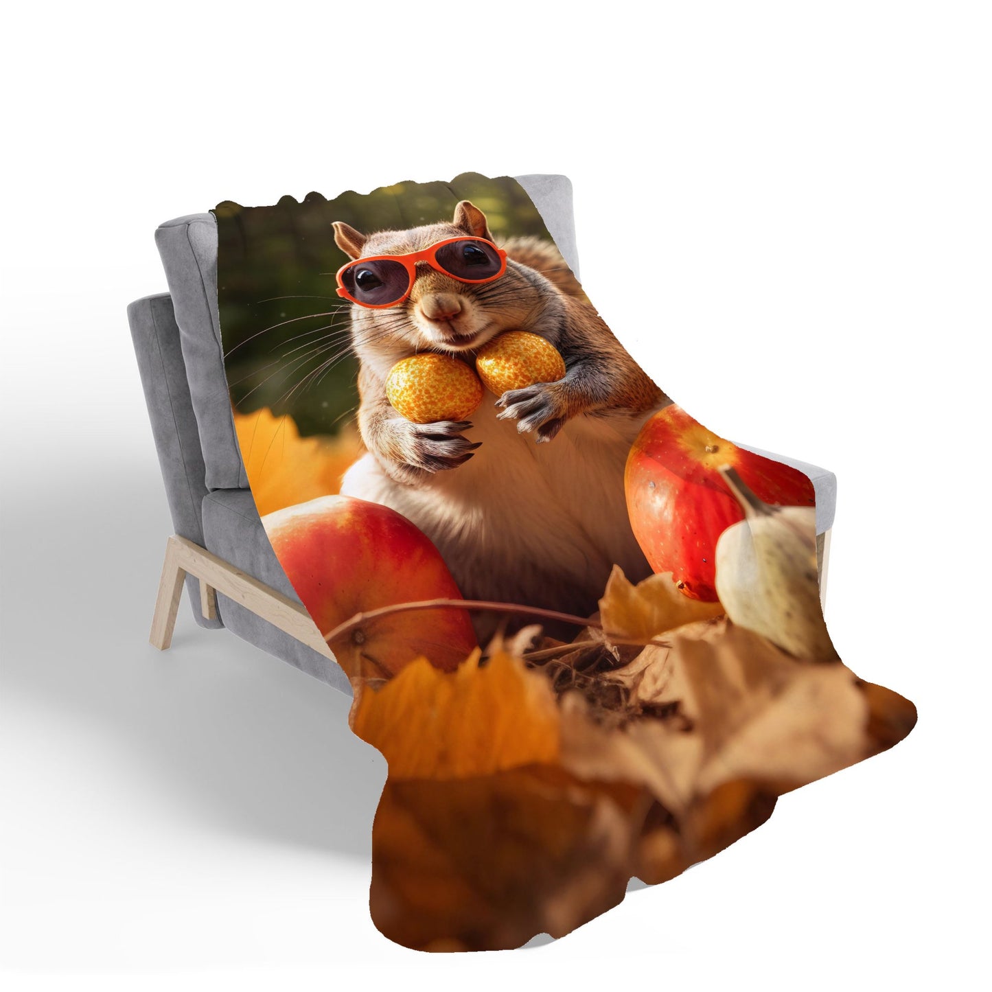 Nuts For Winter Sherpa Blanket