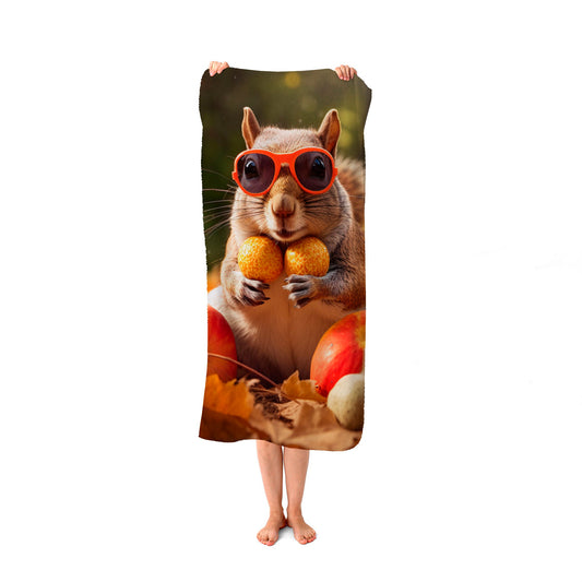 Nuts For Winter Beach Towel
