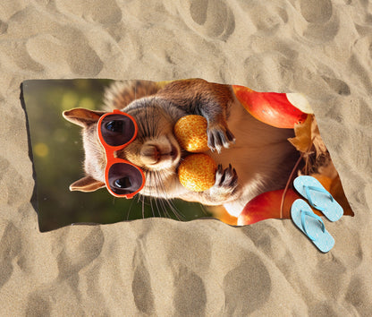 Nuts For Winter Beach Towel