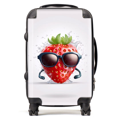 Strawberry In Glasses Suitcase