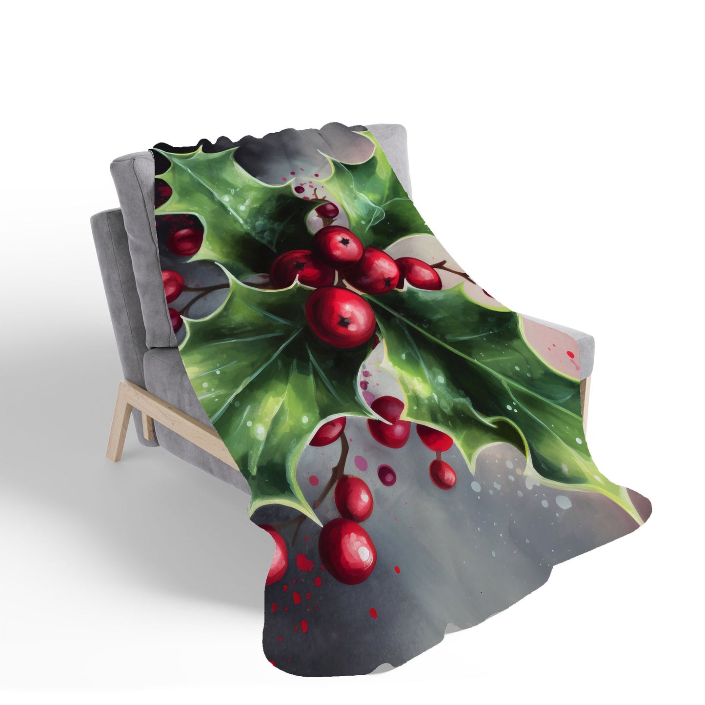 Splashart Holly Sherpa Blanket