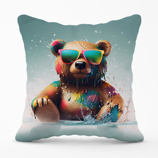 Splashart Bear In Glasses Cushions