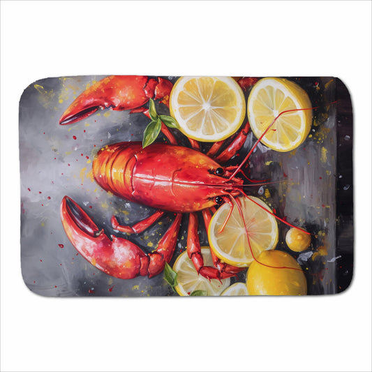 Lobster And Lemons Sherpa Blanket
