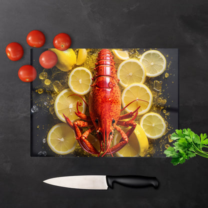 Lobster On Lemons Chopping Board
