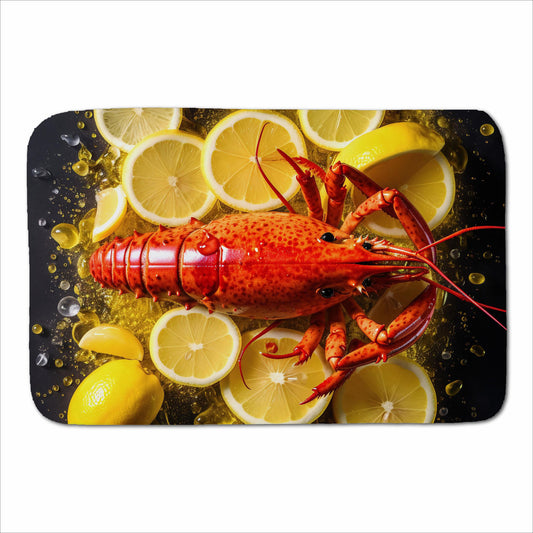 Lobster On Lemons Sherpa Blanket