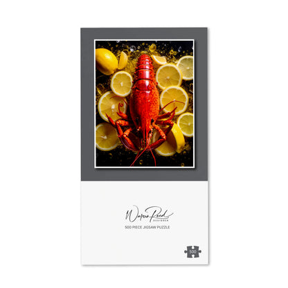 Lobster On Lemons Jigsaw Puzzle