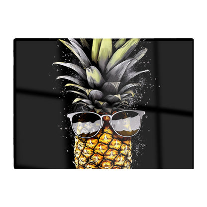 Splashart Pineapple In Glasses Chopping Board
