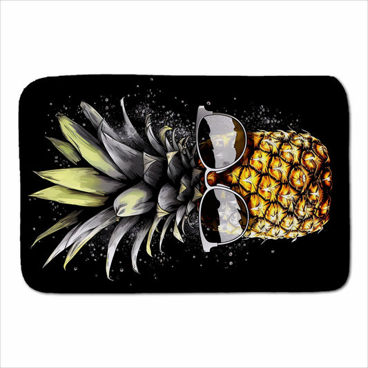 Splashart Pineapple In Glasses Sherpa Blanket