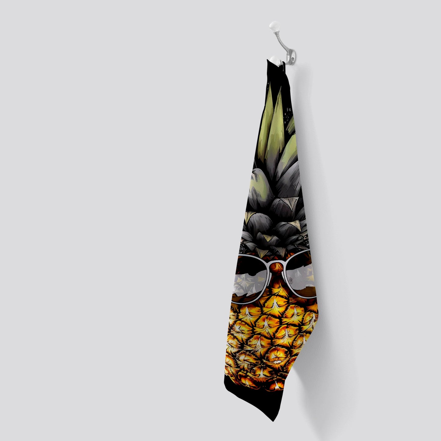 Splashart Pineapple In Glasses Tea Towel