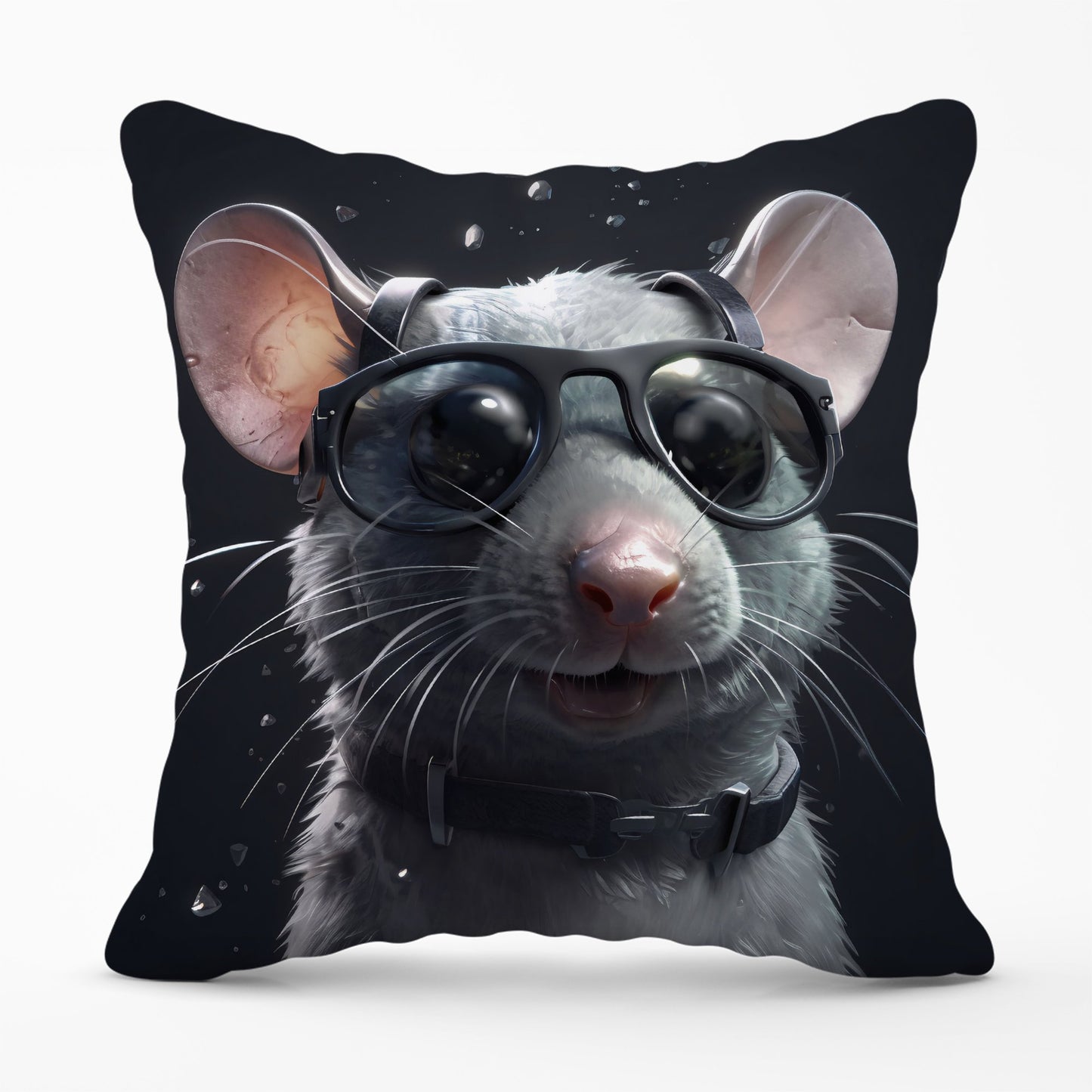 Splashart Rat In Glasses Cushions