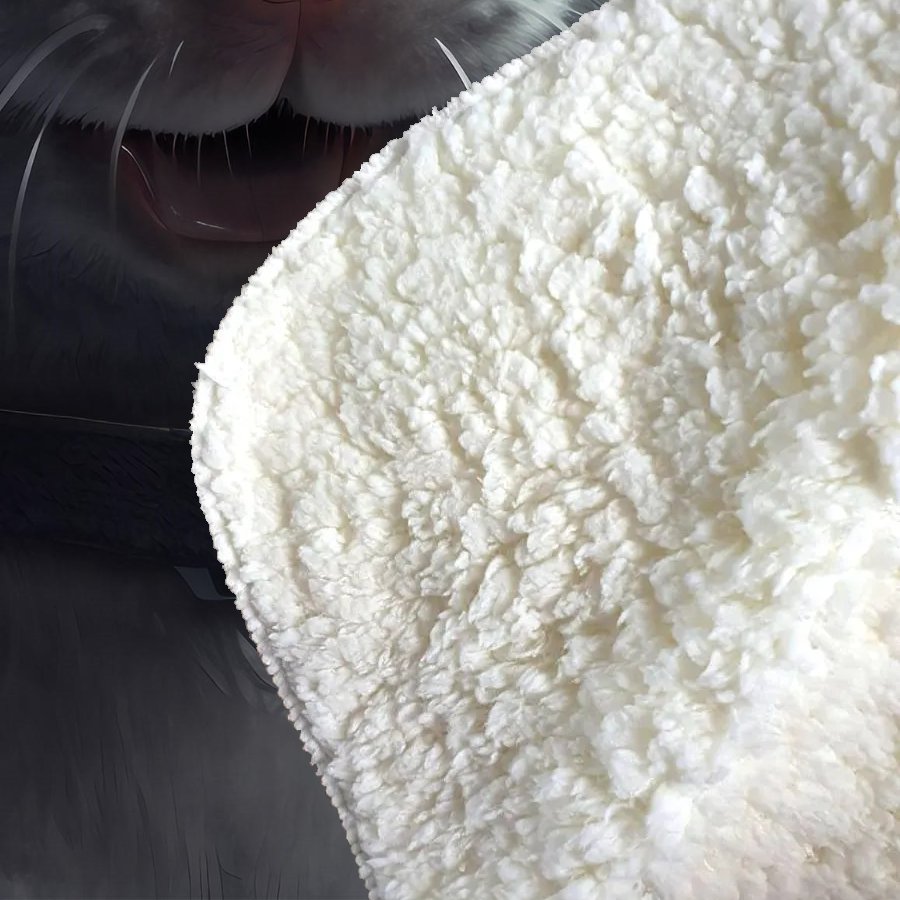 Splashart Rat In Glasses Sherpa Blanket